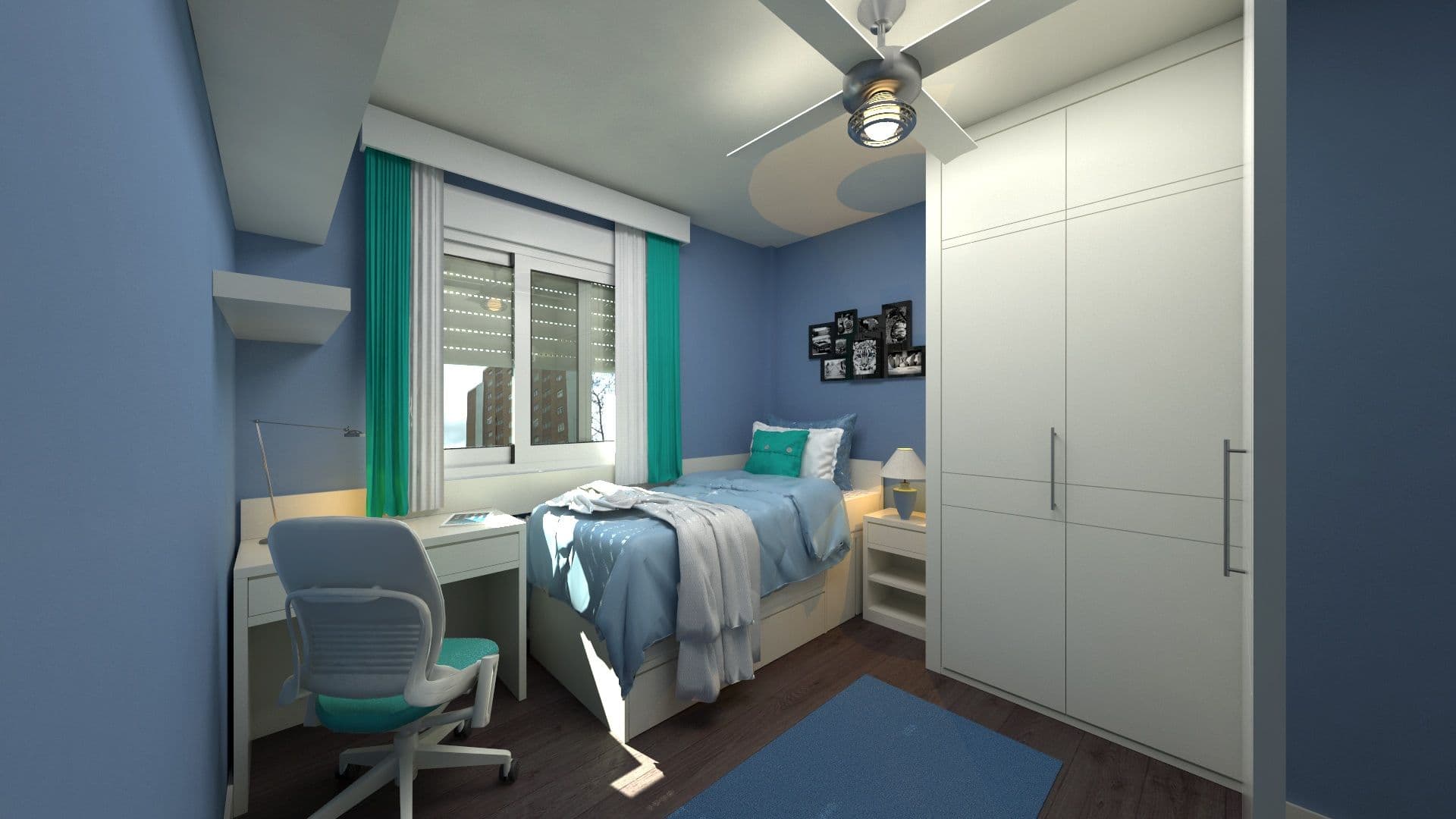 The original room photo before redesign